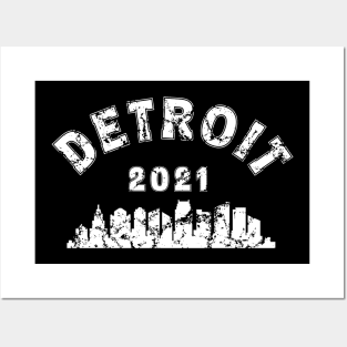 I love Detroit USA Posters and Art